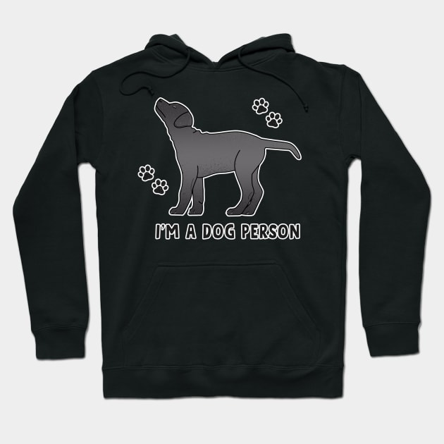 I'm a dog person grey Hoodie by Cute-Treasure